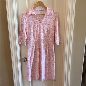 J McLaughlin pink and white dress